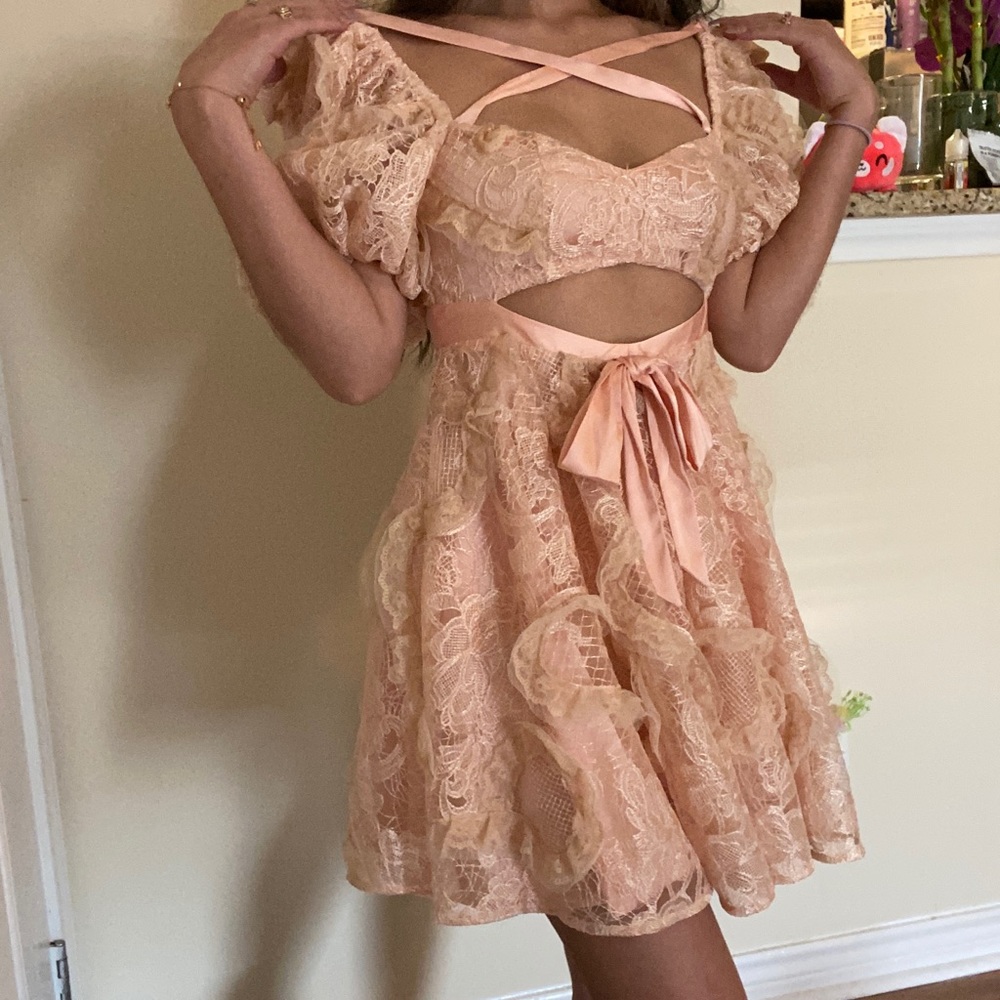 Forloveandlemons pink puff dress! <3